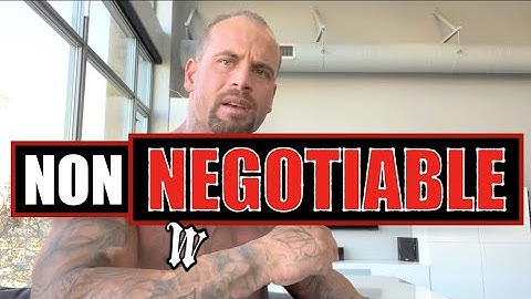 Non-Negotiable | GP Wes Watson