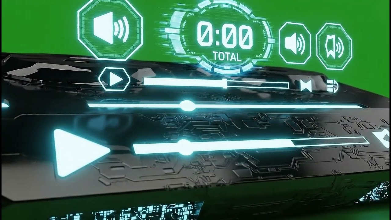 Epic YouTube Video Player Green Screen Overlay | No Copyright SFX Asset