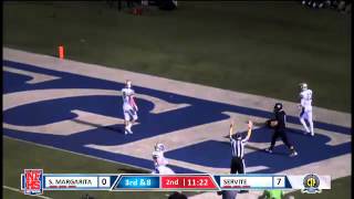 Servite 37 yd td pass from Aaron Simpson to Michael Bandy
