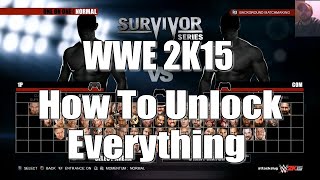 How to unlock everything in wwe 2k15 PC || how to unlock all player in wwe 2k15