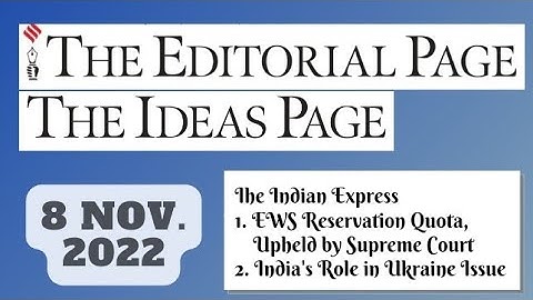8th November 2022 | Gargi Classes The Indian Express Editorials & Idea Analysis | By R.K. Lata