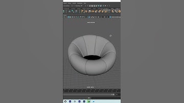 Round Chair Modeling | Furniture | Maya Hindi Tutorial | Chidiya Studio #autodeskmaya #blender3d