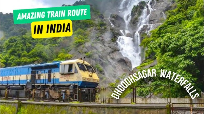 Dudhsagar Falls | Train Ride - Kulem To Castle Rock | August 2018 - YouTube