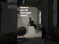 How to get the spotlight effect behind the subject in your images! #spotlight #offcameraflash #bts
