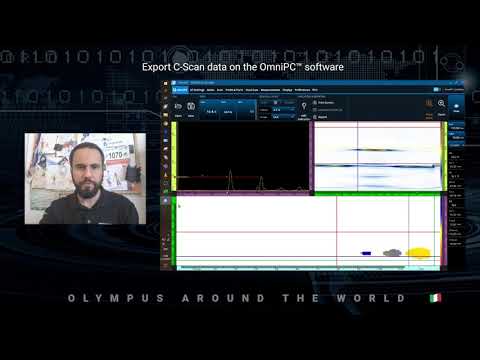 Export C-scan data on OmniPC software