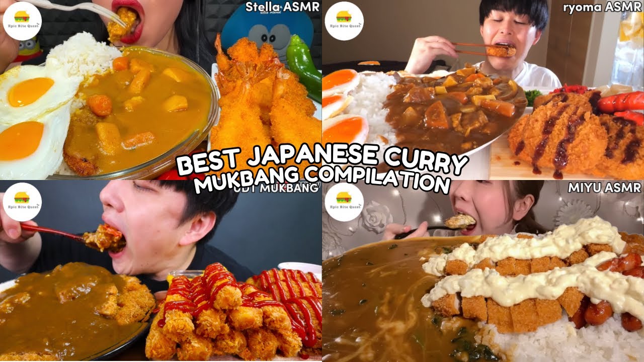 ASMR | BEST JAPANESE CURRY MUKBANG COMPILATION |