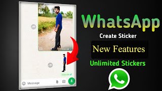 WhatsApp create stickers new features || WhatsApp me jitne Marzi sticker banaye || WhatsApp stickers screenshot 5