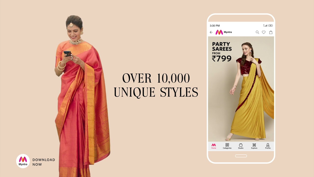 samantha myntra ad dress