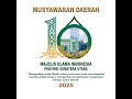 Dzikir Bersama Acara Musyawarah Daerah (MUSDA) X MUI Provinsi Sumatera Utara