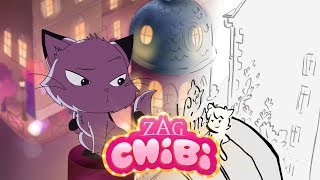 MIRACULOUS CHIBI - CUTEST CAT FIGHT [ANIMATIC-TO-SCREEN] by MIRACULOUS CHIBI 412,241 views 5 years ago 1 minute, 58 seconds