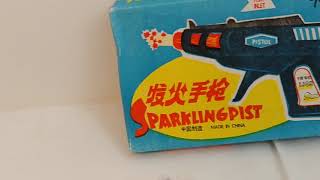 Lion Sparkling Pistol China Vintage Toy Flint Gun