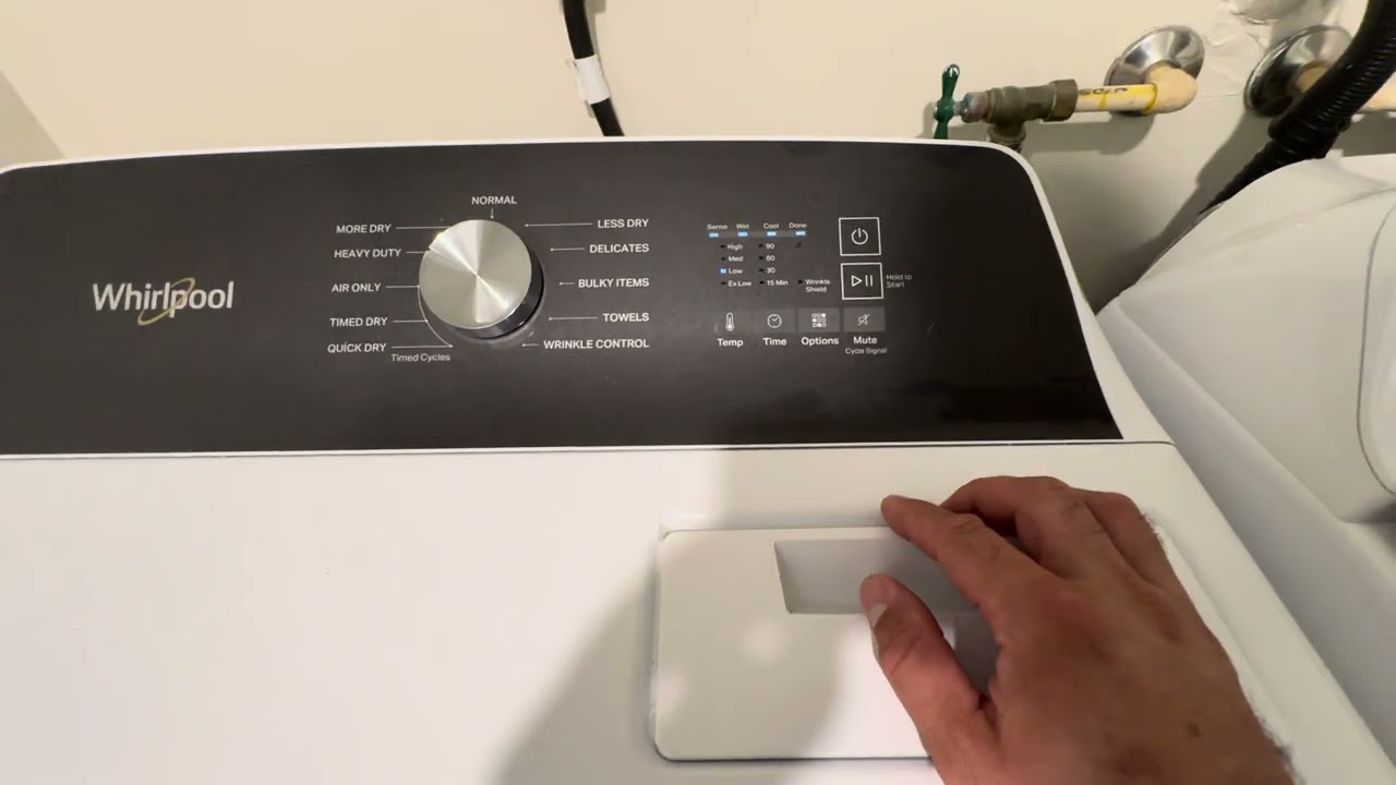 How To Use the dryer Whirpool model WED5010LW1