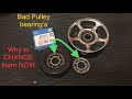 Good Bearings vs Bad: How to know your pulley is bad, why to change it sooner than later