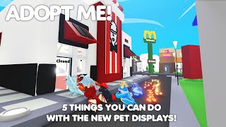 AMAZING Ideas using the DISPLAY CASES in Adopt me! Roblox