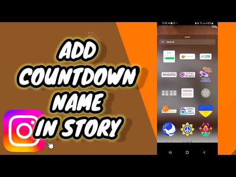 How To Add Countdown Name In Story On Instagram