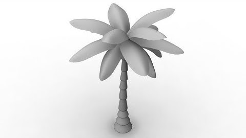 Autodesk Maya  - Palm Tree Modeling