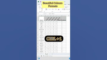 Colour Formats In Excel#short#shorts #shortvideo #shortsvideo #youtubeshorts#youtube #viral#ytshorts