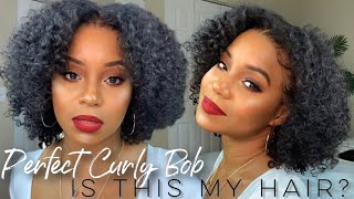 BEST KINKY CURLY BOB! THIS LOOKS SO NATURAL! ISEEHAIR CURLY BOB | WINE N WIGS WEDNESDAY|ALWAYSAMEERA