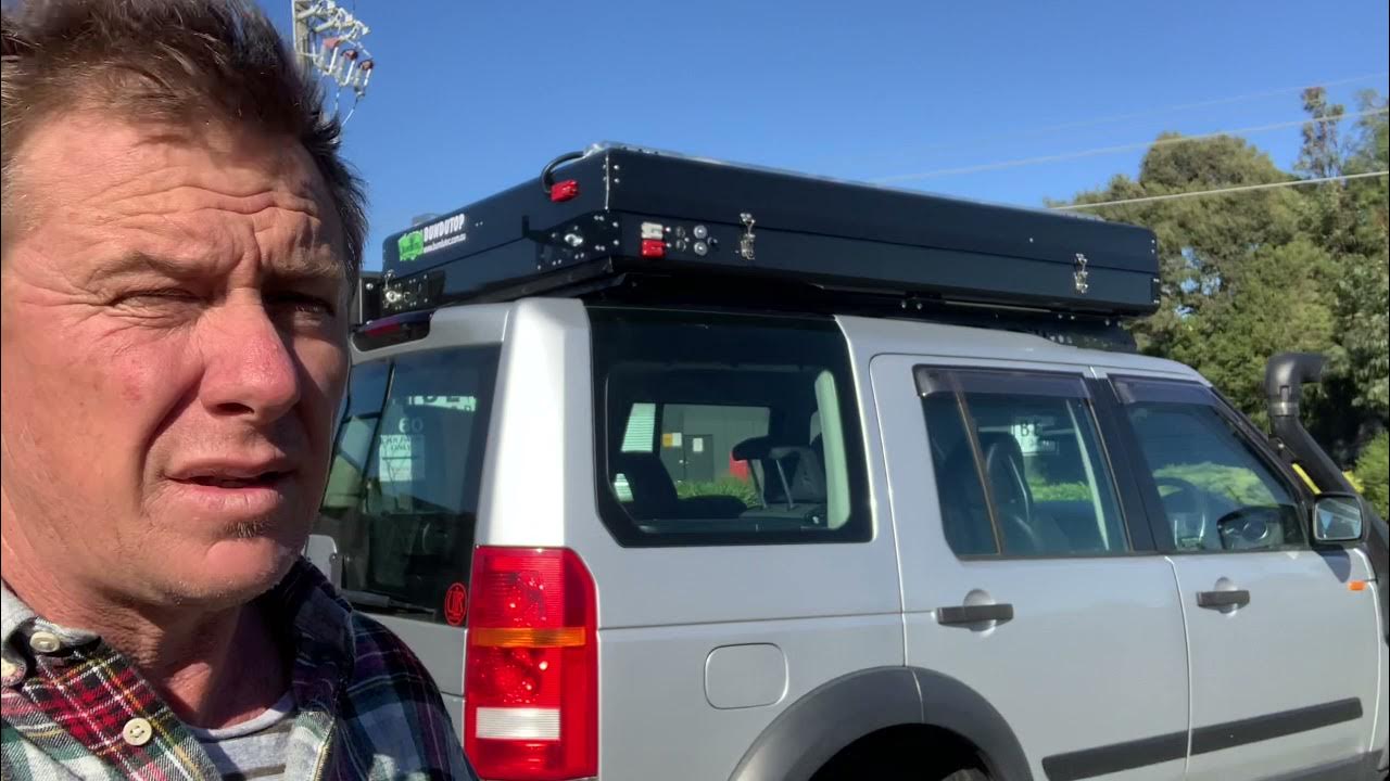 tough touring discovery 3 and 4 roof top tent rack walk around with Tent and Awning Fitted YouTube