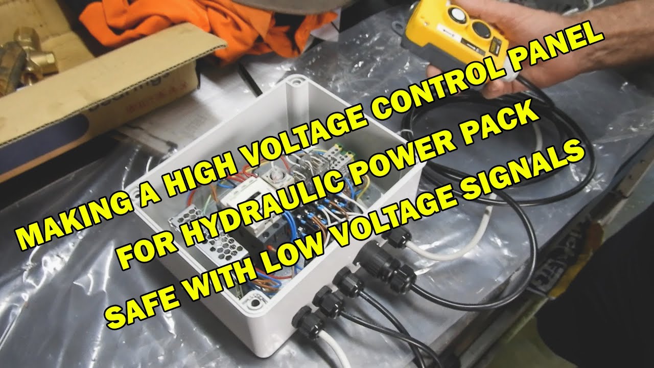 Low Voltage Control of High Voltage Hydraulic Power Pack with Time