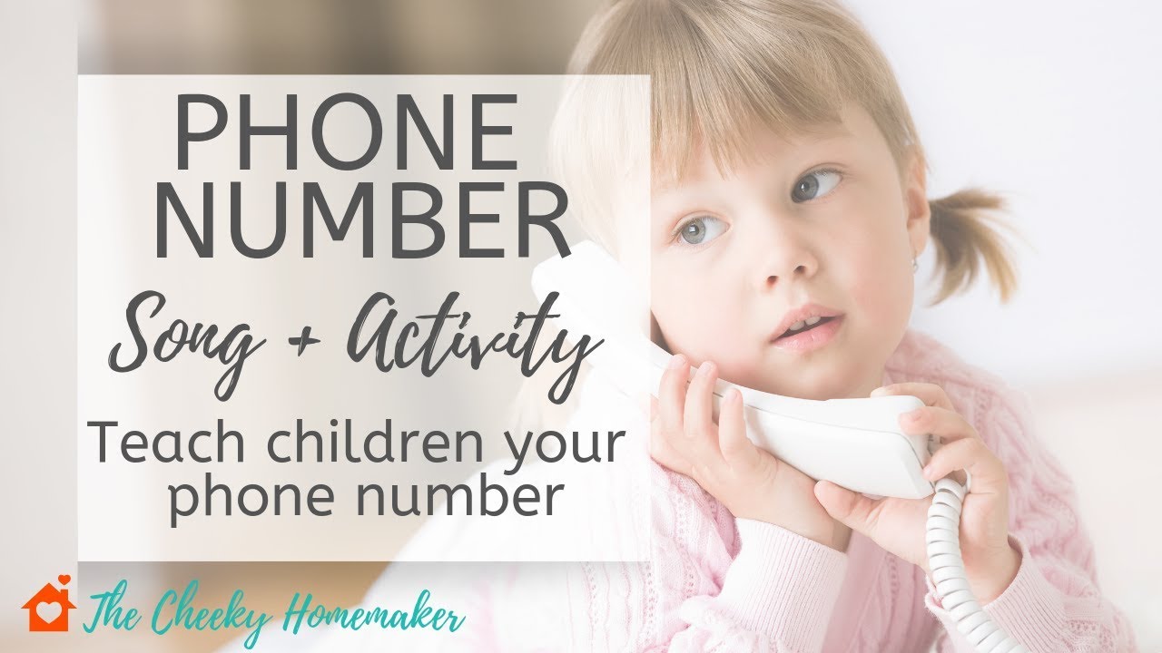 PHONE NUMBER SONG  Teach Children Your Phone Number  THE CHEEKY HOMEMAKER