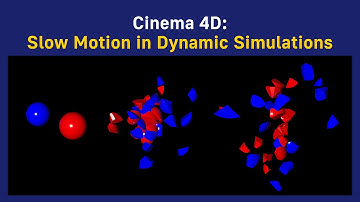 Cinema 4D: Slow Motion in Dynamic Simulations