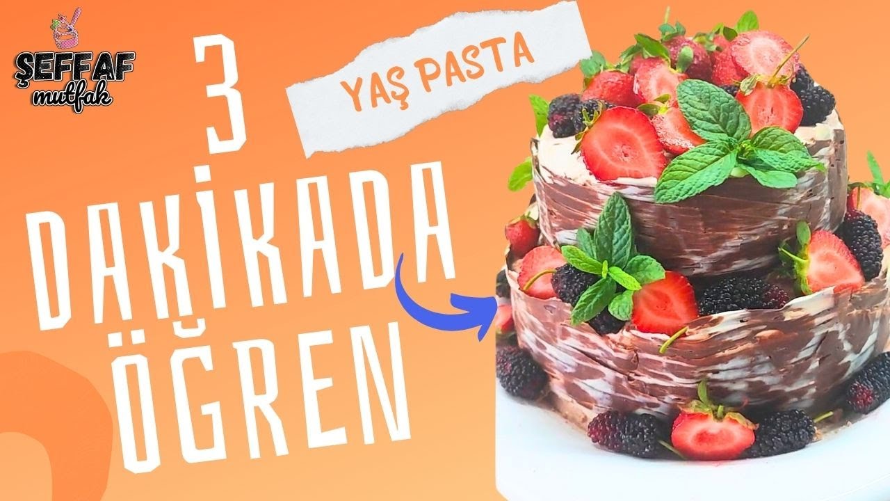 3 dakika da 2 katlı PASTA Yapmayı Öğren😎
