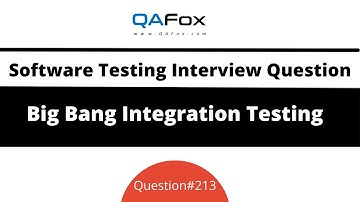 What is Big Bang Integration Testing Approach? (Software Testing Interview Question #213)