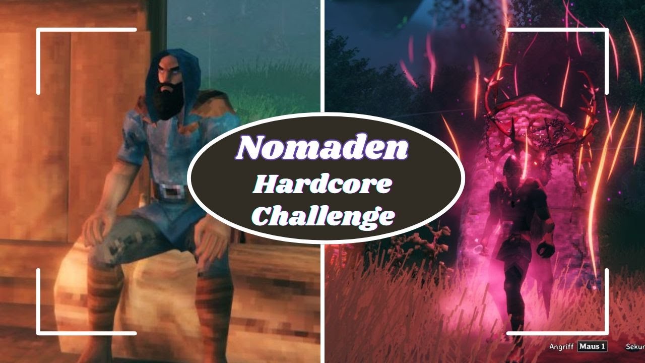 Valheim Nomaden Challenge, es wird Hardcore,  keine Base, keine Portale, keine Karte Folge 9