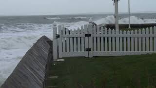 4K Footage of Moderate Coastal Flooding at High Tide | Atlantic Street Inundated | Niantic, CT