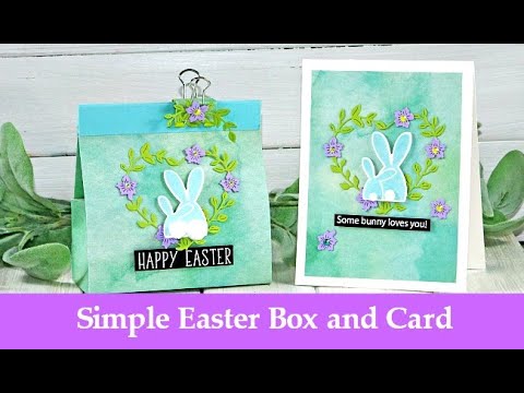 Simple Easter Box and Card using Simon Says Stamp Oh Bunny Stamp/die ...