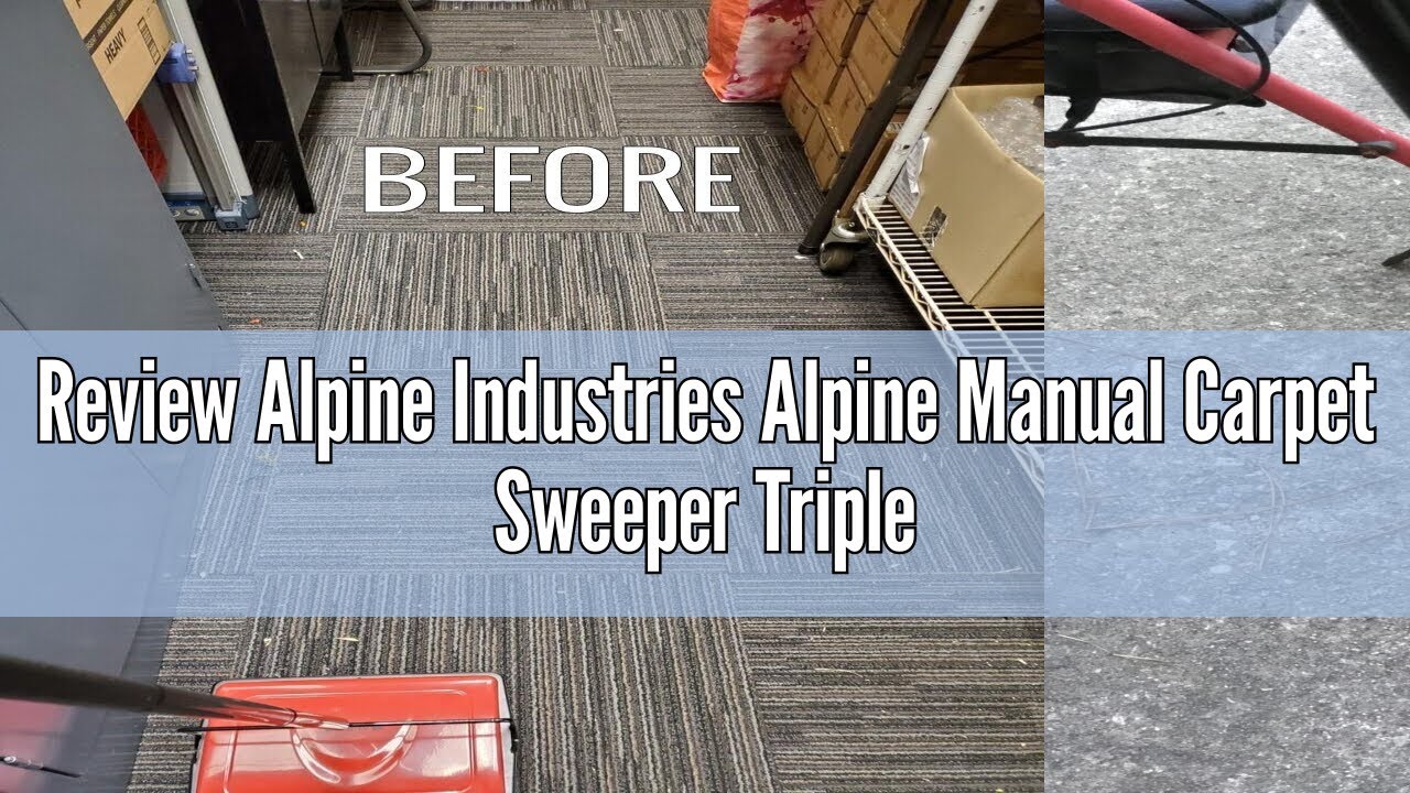 Review Alpine Industries Alpine Manual Carpet Sweeper Triple Brush ...