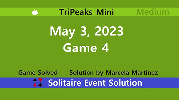 TriPeaks Mini Game #4 | May 3, 2023 Event | Medium