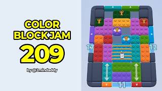 Color Block Jam Level 209 Solution and Walkthrough