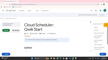Cloud Scheduler: Qwik Start | #GSP401 | #qwiklabs | #arcade