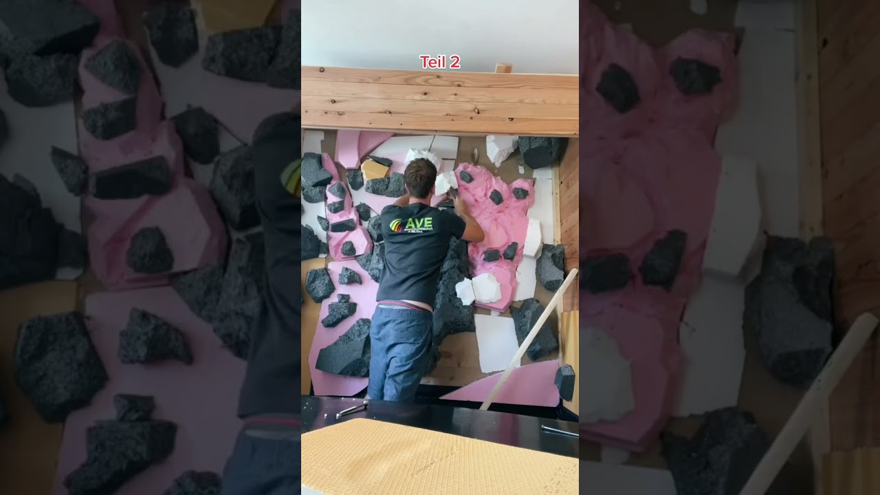 Riesiges Terrarium mit einer Felsrückwand für Blaue Baumwarane! 🦕