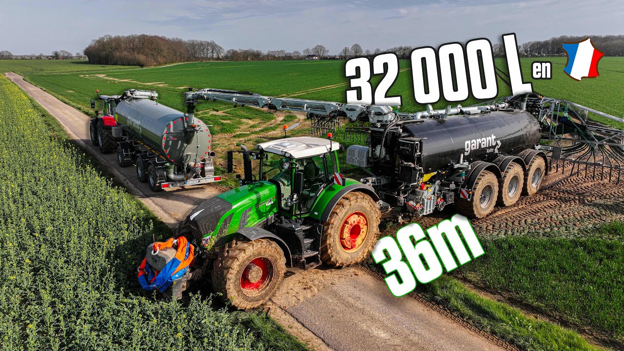 🤯 32 000 LITRES & 36 MÈTRES pour cette CITERNE GARANT toutes OPTIONS à l'ÉPANDAGE 2024 en FRANCE 🇫🇷