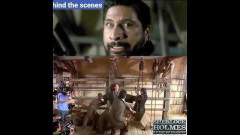 Sherlock Holmes #bts #robertdowneyjr #greenscreen #behindthescenes