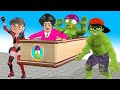 Scary teacher 3d superheroes Nickhulk and Tani Harley Quinn and Miss T vs Zombie Coffin troll Gaming