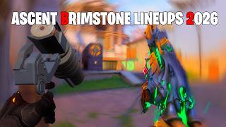 ASCENT BRIMSTONE LINEUPS 2026 - Valorant Guide 🔥