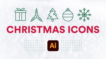 How to Make Christmas Vector Icons in Illustrator — How to Use Adobe Illustrator (Part 5)
