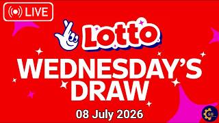 The National Lottery Lotto Draw Live results from Wednesday 08 July 2026 | tonight's lotto Draw