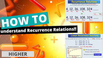 Recurrence Relations -  Convergent and Divergent Sequences