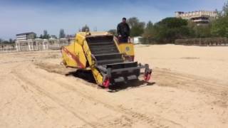 Уборка песчаных пляжей автоматической машиной!