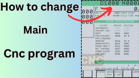 How to change main  program  in fanuc control....... Fanuc control may program kaise change kore....