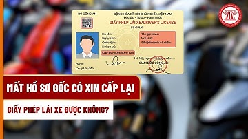Mất hồ sơ gốc có xin cấp lại giấy phép lái xe được không? | THƯ VIỆN PHÁP LUẬT