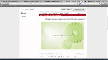How to embed a youtube video in an e-portfolio in Digication?
