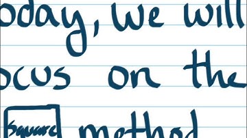 The Writing Process: Pre-Writing (4 Square Method)