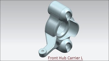 Front Hub Carrier L (Video Tutorial) Siemens NX