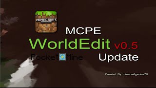 new MCPE World Edit v0.5 | MCPE Server Plugin | Pocketmine